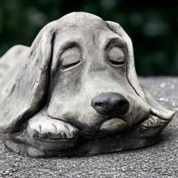 Sleeping Spaniel Statue Concrete Cocker Figurine Outdoor Relaxing Dog Sculpture Garden & Home Ornament Dog Lover Gift Yard Art - thumbnail 4