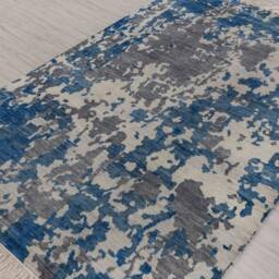 6x9 Rug Abstract Galaxy Handmade Wool #8655 - 180x275 cms - thumbnail 3