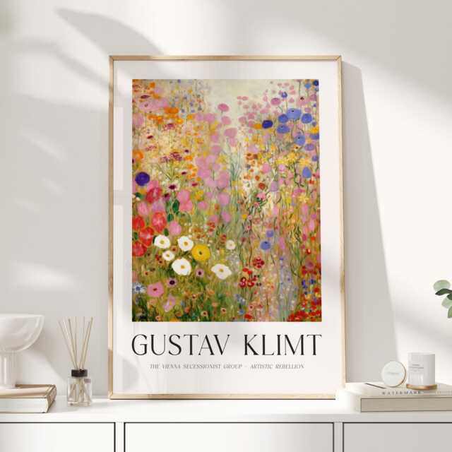 Gustav Klimt, Klimt Poster, Museum Exhibition Wallart Print, Poster Tree Of Life, Forest - image 1