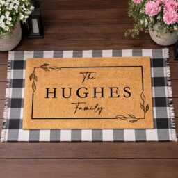 Custom Door Mat Gift - Personalised Family Name - thumbnail 2