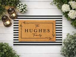Custom Door Mat Gift - Personalised Family Name - thumbnail 1