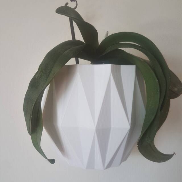 Geometric Wall Planter, Rhomboid Hanging Pot For Modern Plant Decor Display - image 1