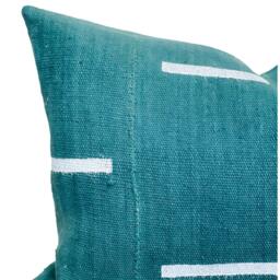 Mudcloth Pillow Cover 14x20, African Pillow, Lumbar Cover, Green Cushion- Fall Decor Pillow- Throw Mud Cloth - thumbnail 2