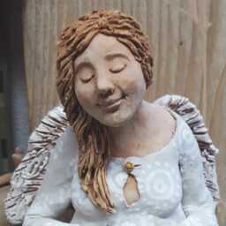 Angel Sitting Ii - Gray - thumbnail 2