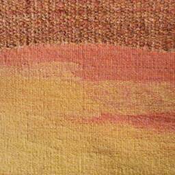 Handwoven Deer Tapestry Sunset Forest Wall Hanging - thumbnail 4