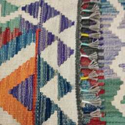 Classic Rug, Handmade Artisan Afghan Turkish Scandinavian Navajo Bohemian Wool Flatweave Multicolour Kilim Rug 165x97 cm - thumbnail 3