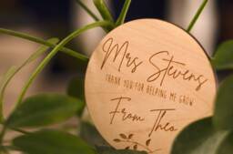 Teacher Personalised End Of Term Gift, Thank You For Helping Me Grow, Teacher, Nursery, Ta, Plant Topper - thumbnail 1