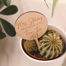 Teacher Personalised End Of Term Gift, Thank You For Helping Me Grow, Teacher, Nursery, Ta, Plant Topper - thumbnail 2