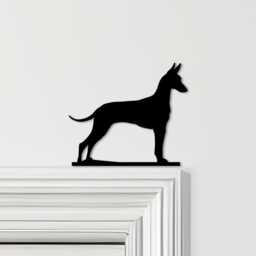 Door Topper Manchester Terrier Dog Various Colours Top Of Decorative Sign - Novelty Wall Decor, Frame Art, Art - thumbnail 1