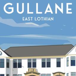 Gullane Golf Course Travel Poster - East Lothian Print Scotland Wall Art - thumbnail 2