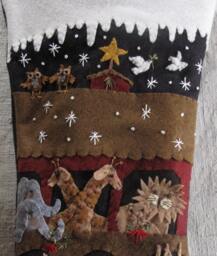 Made To Order - Finished Piece We Wish You A Merry Christmas Stocking By Cheswickcompany - thumbnail 3