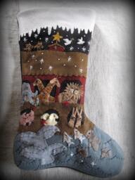 Made To Order - Finished Piece We Wish You A Merry Christmas Stocking By Cheswickcompany