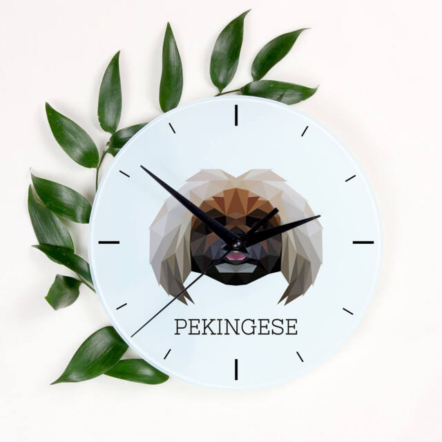 A Clock With A Pekingese Dog. New Collection The Geometric Dog - image 1