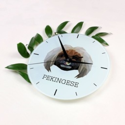 A Clock With A Pekingese Dog. New Collection The Geometric Dog - thumbnail 2