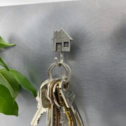 Magnetic House Key Holder - Handmade Pewter Wall & Hanging Hook For Keys, Decorative Home Decor - thumbnail 2