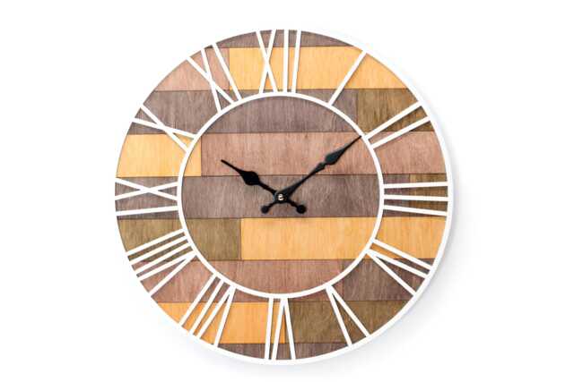 Farmhouse Wooden Wall Clock 15.7 - image 1