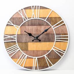 Farmhouse Wooden Wall Clock 15.7 - thumbnail 3