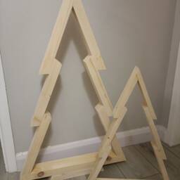 Wooden Christmas Tree, Rustic Decorations, Standing Trees, Table Decorations - thumbnail 3
