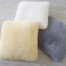 Genuine Medical Sheepskin Seat Pad Quilted Office Or Wheelchair Cushion - thumbnail 4