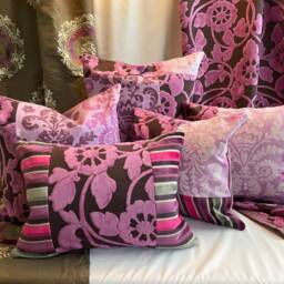 Designers Guild Velvet Pillow Cover Bohemian Purple Floral, 20 - thumbnail 3