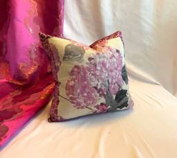 Designers Guild Velvet Pillow Cover Bohemian Purple Floral, 20 - thumbnail 1