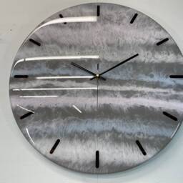 50cm Large Grey Pink & Blue Modern Resin Wall Clock, Unusual Abstract Clock - thumbnail 4
