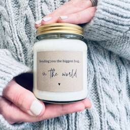 Hug in A Jar Candle & Porcelain Heart Gift Set, Sending Love, Sympathy - thumbnail 2