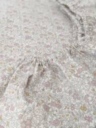 Liberty London Floral Crib Sheet Blush Pink Bouquet, 100% Cotton - thumbnail 1