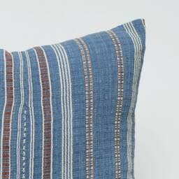 Handwoven Hill Tribe Cotton Throw Pillow Cover Striped Rustic Weave - 20x20 - thumbnail 2
