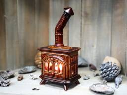 "Handmade Ceramic Candle Stove ""Tule"