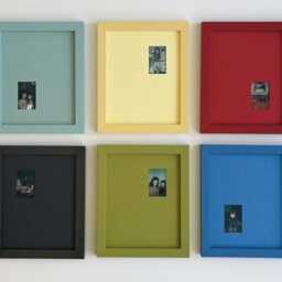 Monochromatic Photo Frame Modern Colorful Off-Center Wall Decor - 8x10 - thumbnail 2