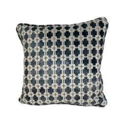 Clarke & - Maui Slate Designer Velvet Cushion Cover Throw Pillow Home Decor - thumbnail 2