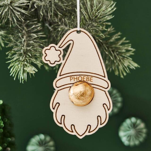 Personalized Gonk Christmas Tree Decoration - Chocolate Nose - image 1