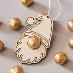 Personalized Gonk Christmas Tree Decoration - Chocolate Nose - thumbnail 3