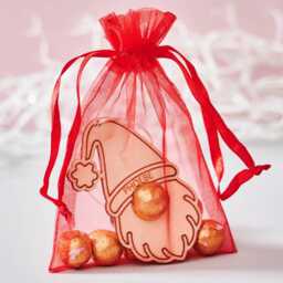 Personalized Gonk Christmas Tree Decoration - Chocolate Nose - thumbnail 2