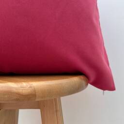 Hot Pink Velvet Pillow Cover Magenta Sofa Cushion, Custom Size - All Duties Paid Usa - thumbnail 3