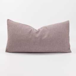 Linen Cotton Pastel Red & White Striped Throw Pillow Cover Minimal Scatter Cushion, Double-Sided