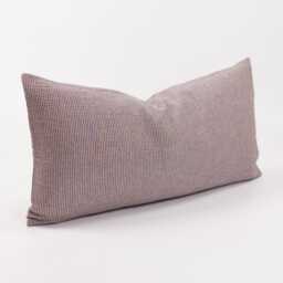 Linen Cotton Pastel Red & White Striped Throw Pillow Cover Minimal Scatter Cushion, Double-Sided - thumbnail 3