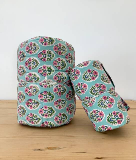 Adorable Block Print Baby Quilt - Handcrafted Nursery Bedding For Your Little Bundle Of Joy - image 1