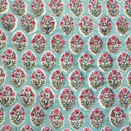 Adorable Block Print Baby Quilt - Handcrafted Nursery Bedding For Your Little Bundle Of Joy - thumbnail 2
