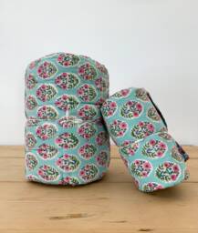Adorable Block Print Baby Quilt - Handcrafted Nursery Bedding For Your Little Bundle Of Joy - thumbnail 1