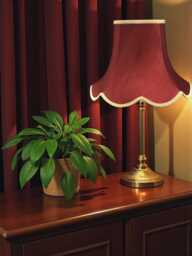 Traditional Burgundy Red Fabric Lampshade Handmade For Table & Floor Standard Lamp Bases, Wall Light Fixtures, Ceiling Fittings - thumbnail 1