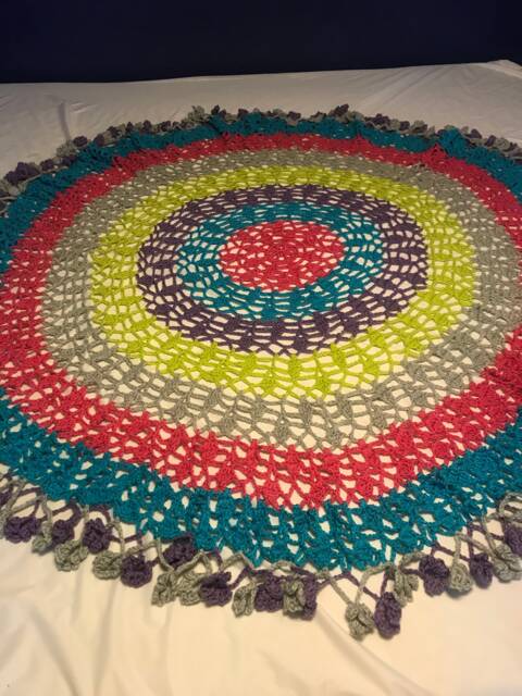 Lacy Flower Blanket - image 1