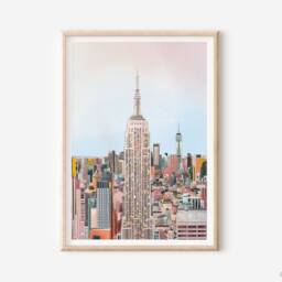 New York, York Skyline Print, New Art, Nyc , New Skyline Print , Nyc Print, Travel Print, Gift - thumbnail 2