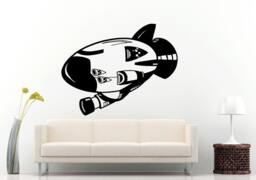 Star Space Ship Spaceship Fighter Galaxy Rocket Wall Decal Vinyl Sticker Mural Room Decor L1216 - thumbnail 1
