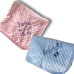 Personalized Baby Blanket & Elephant Comforter Gift Set - thumbnail 2