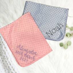 Personalized Baby Blanket & Elephant Comforter Gift Set - thumbnail 3