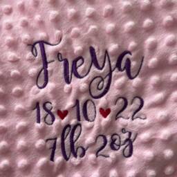 Personalized Baby Blanket & Elephant Comforter Gift Set - thumbnail 4