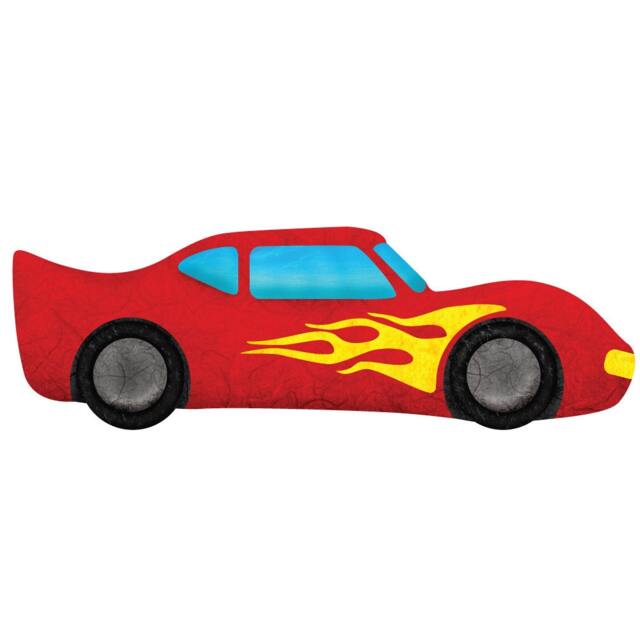Flaming Race Car Wall Decal Sticker For Boys Room Mural - image 1