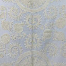Hand Embroidered Suzani Tapestry Uzbek Floral Wall Hanging - thumbnail 3